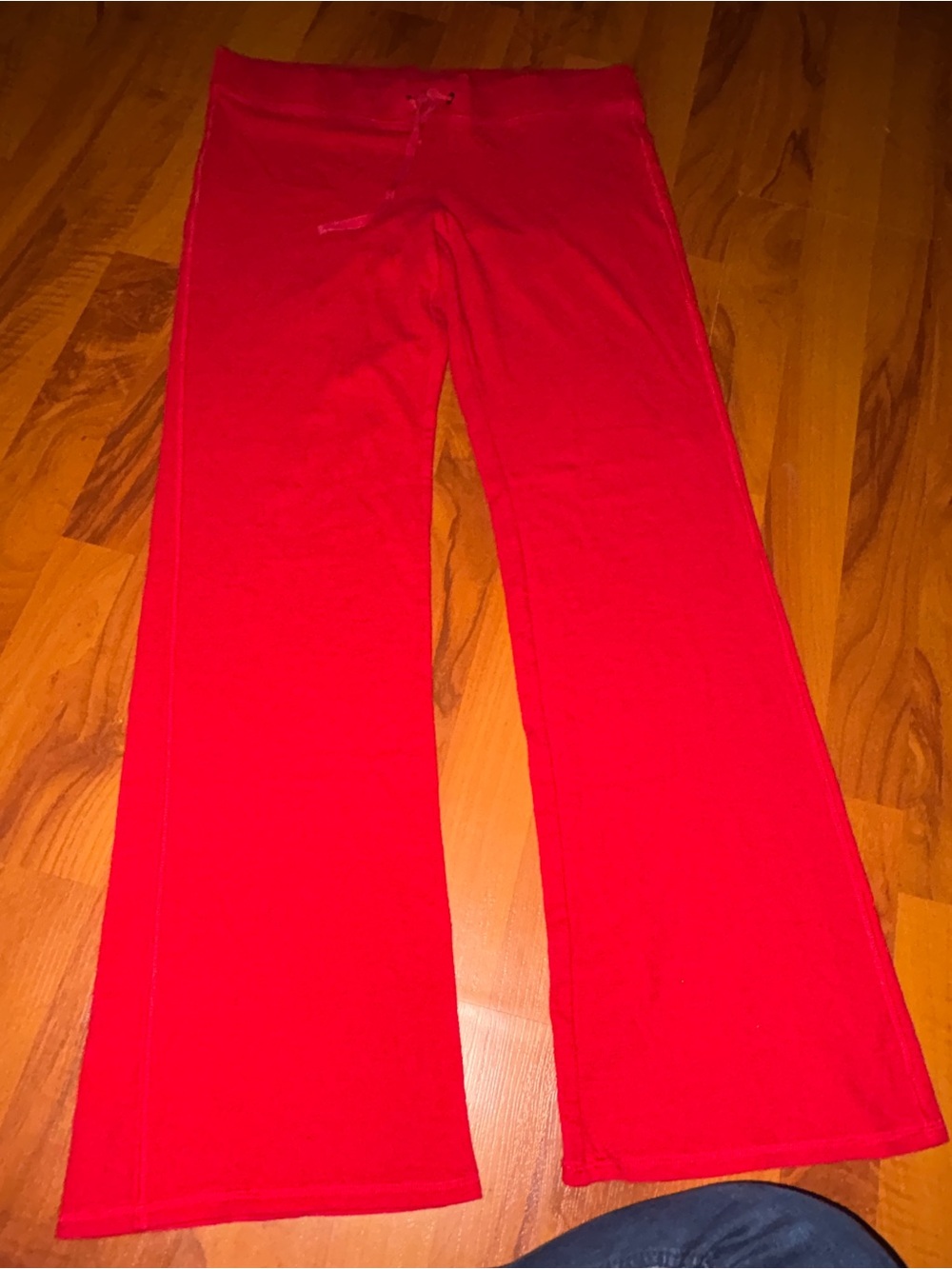 PINK Victoria's Secret Red Wide-Leg Sweatpants